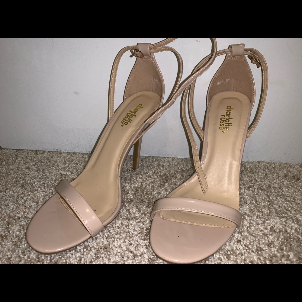 Nude high heel.